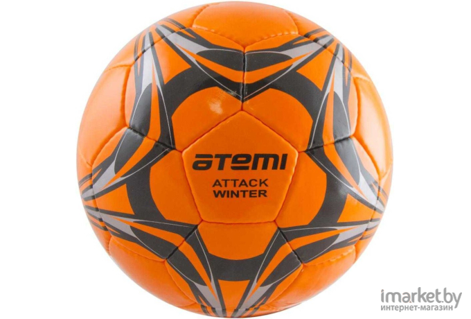 Мяч футбольный Atemi Attack Winter р.5 оранжевый