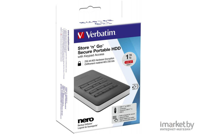 Внешний жесткий диск HDD Verbatim 53401 Gold