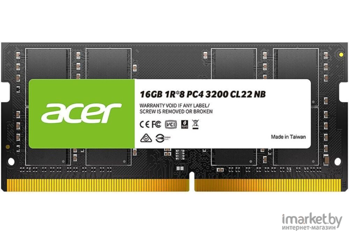 Оперативная память Acer DDR4 16Gb PC4-25600 (BL.9BWWA.214)