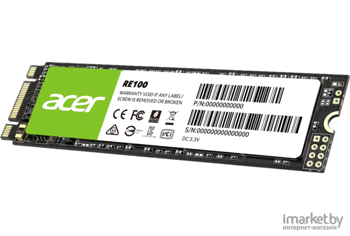 Твердотельный накопитель Acer SSD 256GB RE100 M.2 (BL.9BWWA.113)