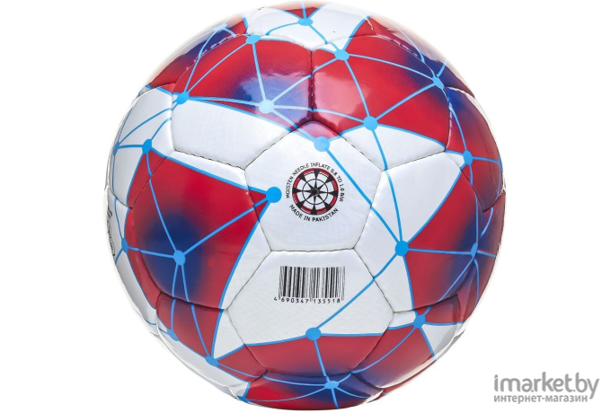 Мяч футбольный Atemi Spectrum р.5 белый/синий/красный