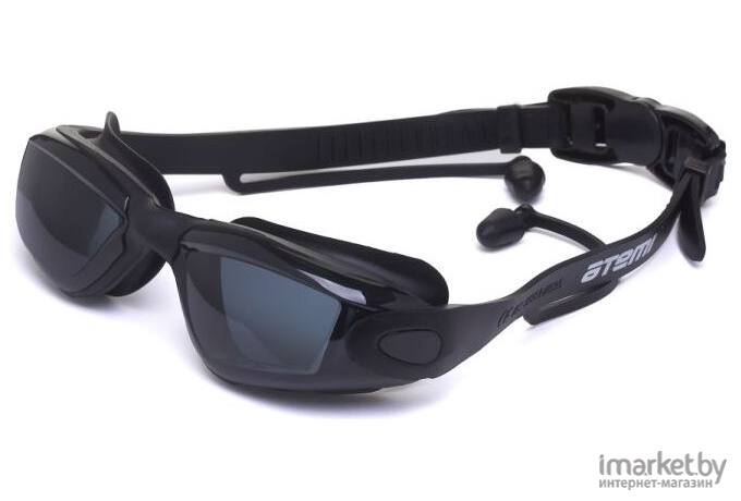Очки для плавания Atemi N8600 чёрный/серый
