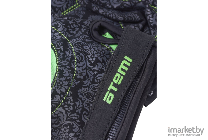Перчатки для фитнеса Atemi AFG06GNS размер S Черно-зеленый
