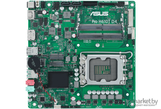 Материнская плата ASUS PRO H610T D4-CSM (90MB1AM0-M0EAYC)