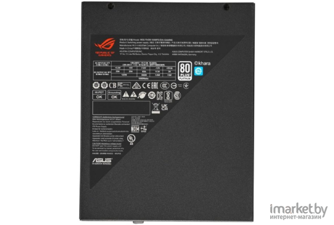 Блок питания ASUS ROG Thor 1000W Platinum II EVA Edition ROG-THOR-1000P2-EVA-GAMING (90YE00L3-B0NA00)