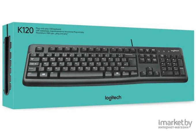 Клавиатура Logitech Keyboard K120 черный (920-002506)