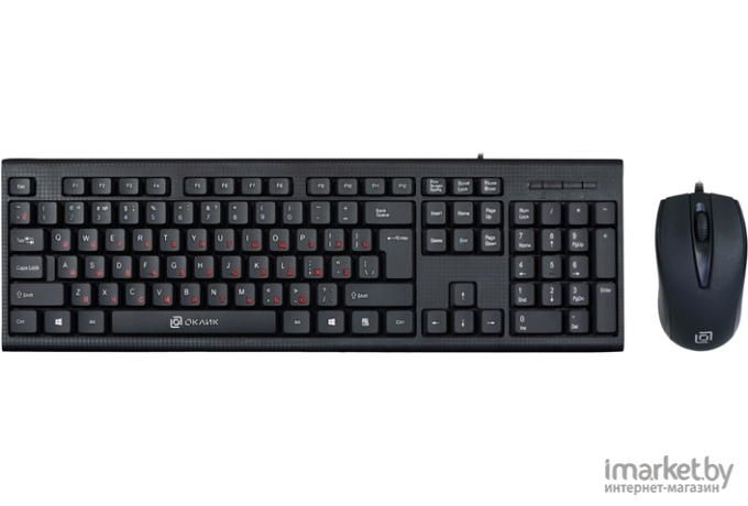 Клавиатура + мышь Oklick 630M черный (1091260)