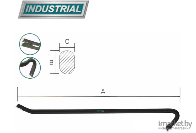 Лом-гвоздодер Total THT431482