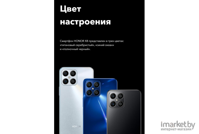 Смартфон Honor X8 6GB/128GB Titanium Silver TFY-LX1 (5109ACYD)