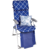 Кресло-шезлонг с матрасом и подушкой HAUSHALT Nika HHK7/BL синий