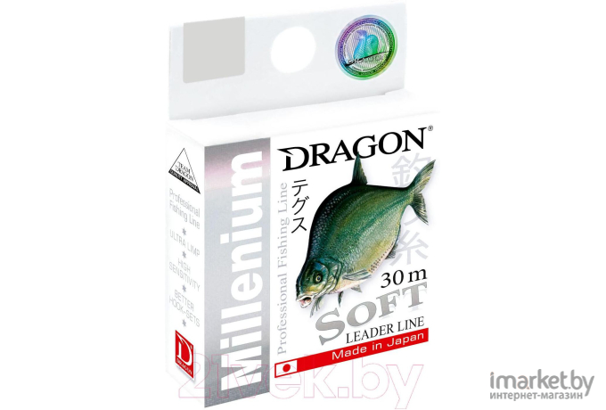 Леска монофильная DRAGON Millenium Soft 30м 0,20мм (32-13-020)