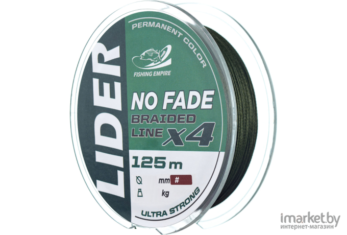 Леска плетеная Lider No Fade x4 125 м 0,14 мм (NF-014)