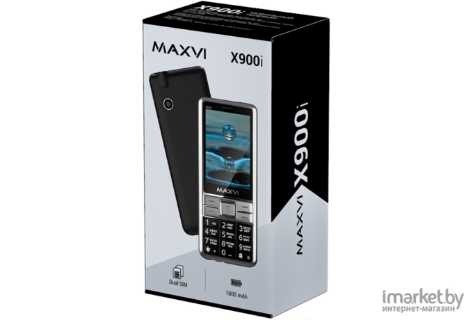 Мобильный телефон Maxvi X900i черный