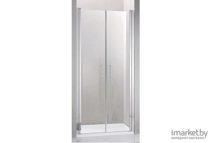 Душевая дверь Adema НАП ДУО-80 прозрачное стекло 80x195 (00001150)