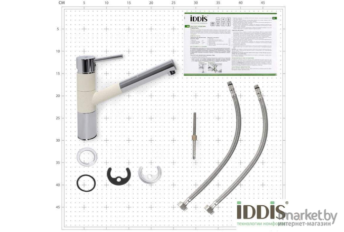 Смеситель IDDIS Velikan белый (VL5WBSGi05)