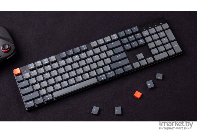 Беспроводная клавиатура Keychron K5SE Black (RGB, Hot-Swap, ABS+Alum, Keychron Optical Red Switch)