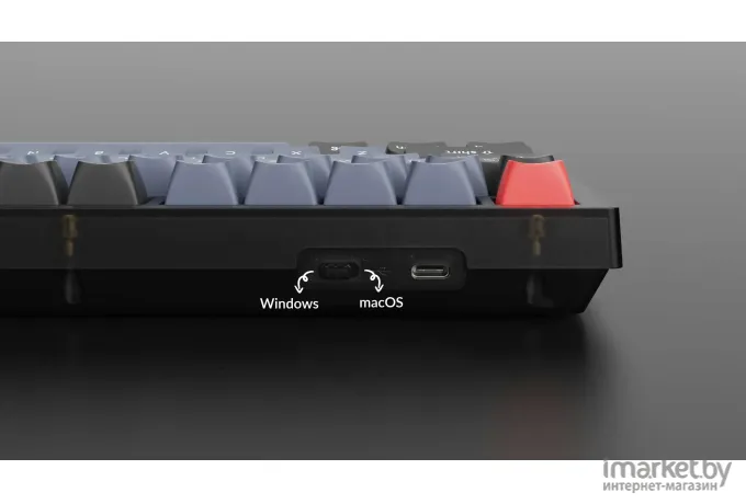 Проводная клавиатура Keychron V3 Carbon Black (RGB, Hot-Swap, Keychron K pro Brown Switch)