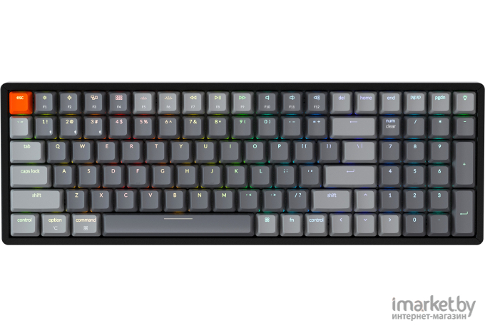 Беспроводная клавиатура Keychron K4 Black (RGB, ABS+Alum, Gateron G pro Red Switch)