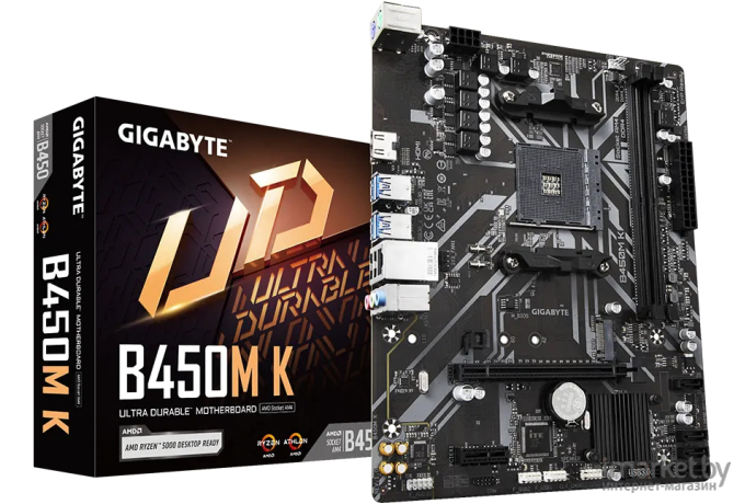 Материнская плата GigaByte B450M K