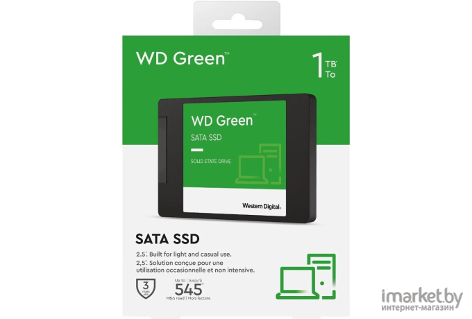 SSD-накопитель WD Green 1TB (WDS100T3G0A)