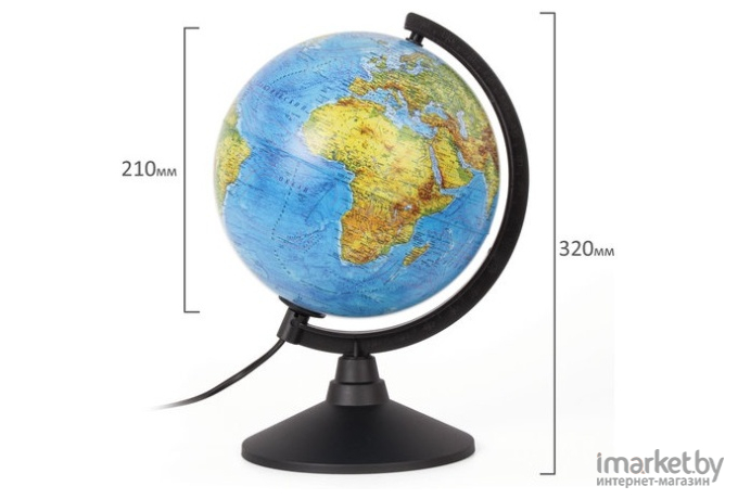 Глобус физический Darvish диаметр 21см с подсветкой (К012100009)