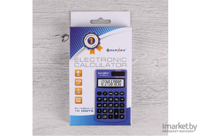 Калькулятор карманный Darvish DV-123BLM-10