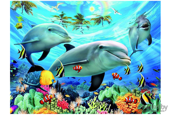 Картина по номерам Darvish Дельфины DV-4357-60