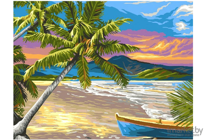 Картина по номерам Darvish Пальмы на берегу DV-4355-23