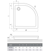 Душевой поддон Roth HAWAII 90x90 (8000026)