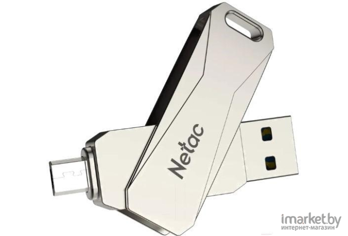 USB Flash-накопитель Netac NT03U381B-128G-30PN Silver