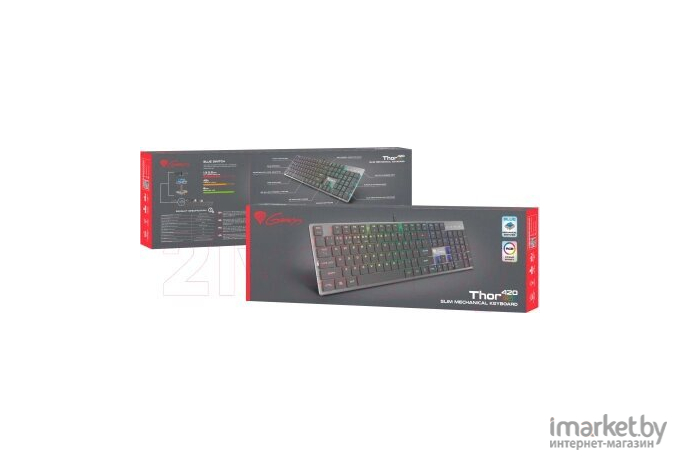 Клавиатура игровая Genesis Thor 420 RGB нет кириллицы (NKG-1587)