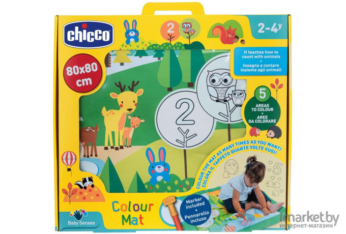 Развивающий коврик Chicco Colour Mat (00010632000000)