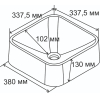 Умывальник Formastone Квадро 35 (KV38G405)