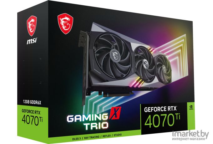 Видеокарта MSI GeForce RTX 4070 Ti Gaming X Trio 12Gb (602-V513-06S)