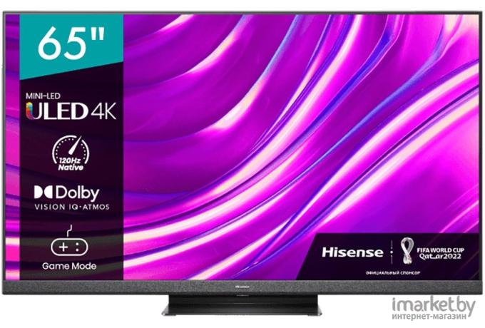 Телевизор Hisense 65U8HQ темно-серый (65U8HQ CH)