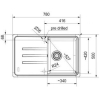 Кухонная мойка Franke BSG 611-78L 3,5 оборачиваемая стоп-вентиль в комплекте сахара (114.0683.321)