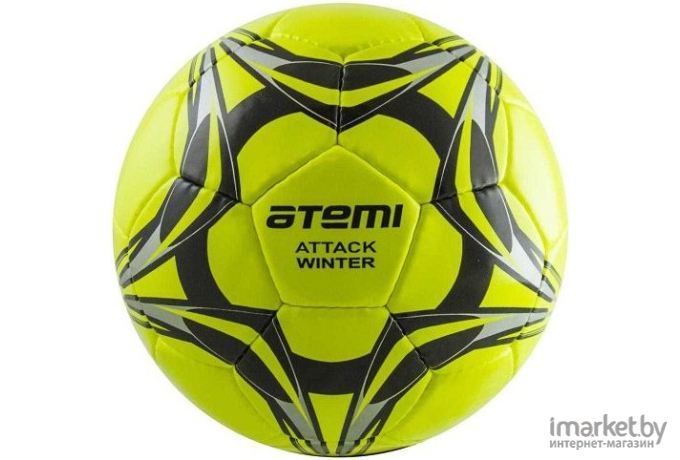 Мяч футбольный Atemi Attack-Bullet Winter р.5 зеленый