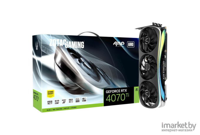Видеокарта ZOTAC Gaming GeForce RTX 4070 Ti AMP Extreme Airo (ZT-D40710B-10P)