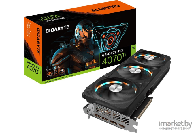 Видеокарта Gigabyte GeForce RTX 4070 Ti Gaming OC 12G черный (GV-N407TGAMING OC-12GD)