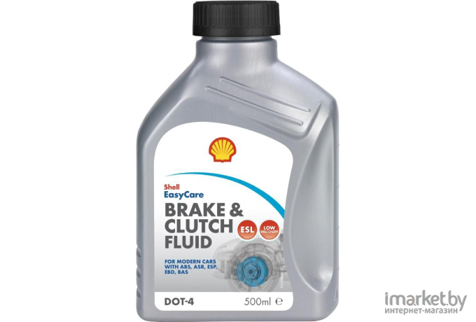 Тормозная жидкость Shell BRAKECLUTCH FLUID DOT 4 ESL 0,5л (AT59H)