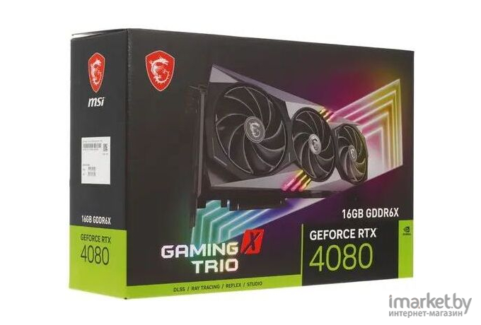 Видеокарта MSI GeForce RTX 4080 16GB GAMING X TRIO