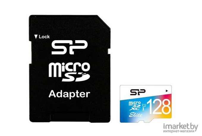 Карта памяти Silicon-Power Elite V10 128GB MicroSDXC UHS-I A1 Class10 (SP128GBSTXBV1V20)
