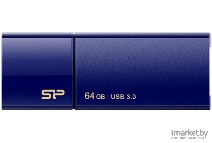 USB Flash-накопитель Silicon-Power UFD3.0 Blaze B05 64GB Deep Blue (SP064GBUF3B05V1D)