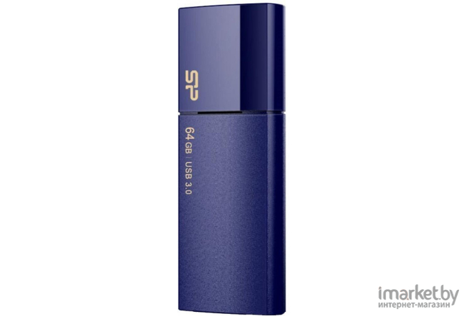 USB Flash-накопитель Silicon-Power UFD3.0 Blaze B05 64GB Deep Blue (SP064GBUF3B05V1D)