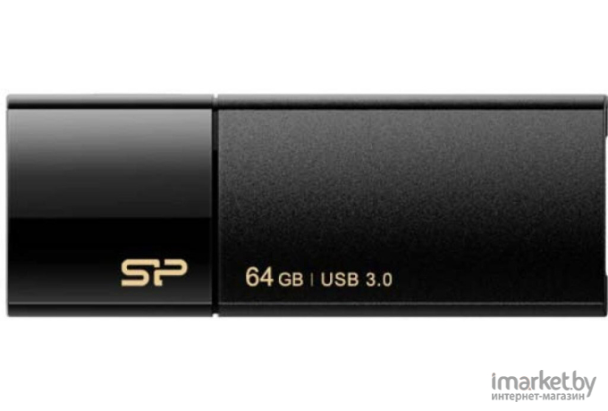 USB Flash-накопитель Silicon-Power UFD3.0 Blaze B05 64GB Black (SP064GBUF3B05V1K)