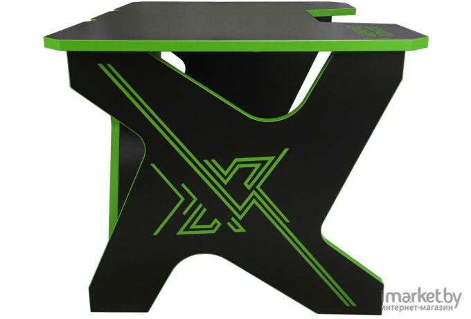 Компьютерный стол Generic Comfort Gamer Mini Seven/DS/NE черно-зеленый
