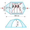Палатка Tramp Mountain 3 V2 зеленый (TRT-23G)