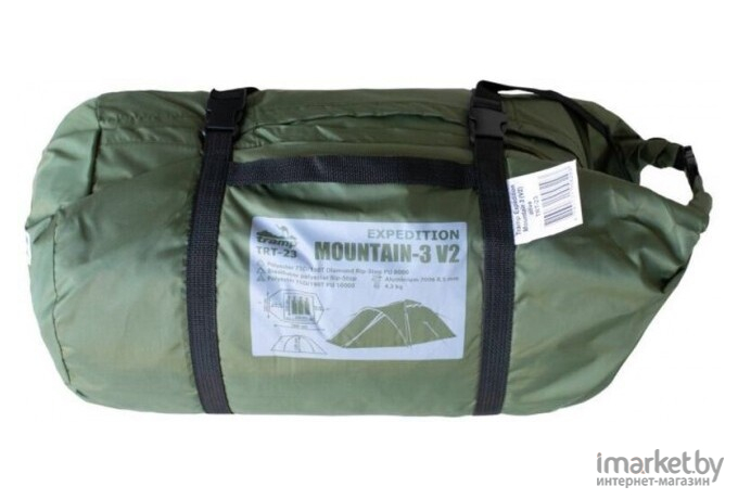 Палатка Tramp Mountain 3 V2 зеленый (TRT-23G)