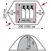 Палатка Tramp Rock 2 v2 зеленый (TRT-27G)