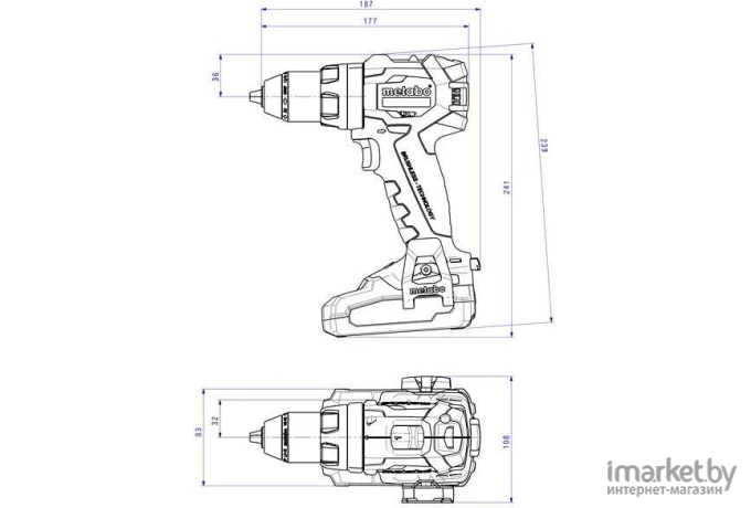 Дрель-шуруповерт Metabo BS 18 LT BL (с 1 АКБ, без кейса) RU18LTBL